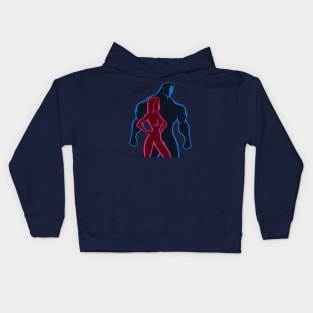 Gym couple Kids Hoodie